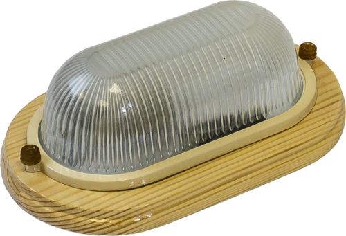 Светильник банный Свет НБО 04-100-011 УХЛ4 Е27 Овал Клен IP54 195х75мм картинка 